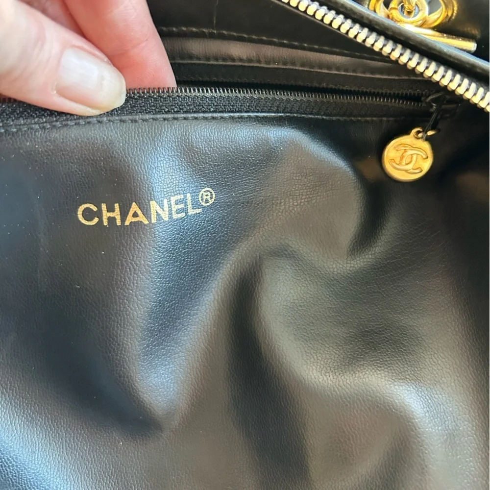 Vintage Chanel 24k Gold Zip Tote - Picture 9 of 15